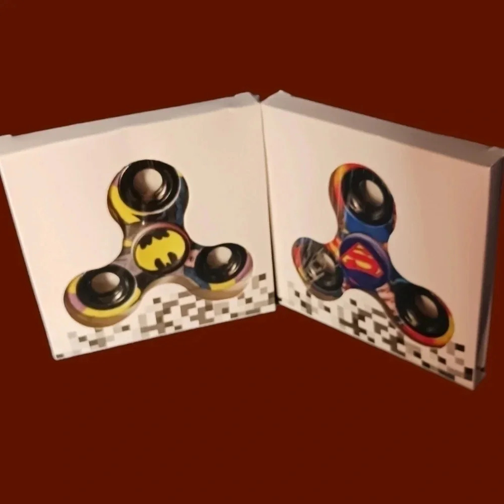 Batman and superman fidget spinner lot of 2